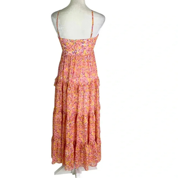 Likely Danielle Floral Printed Tiered  Midi Dress Size 2 NWT - Picture 5 of 11
